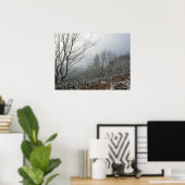 Winter in de Macclesfield Forest Card Poster (Thuiskantoor)