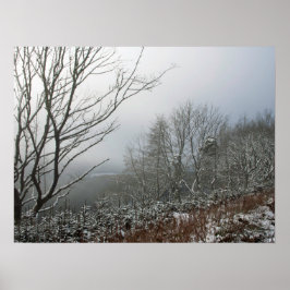 Winter in de Macclesfield Forest Card Poster