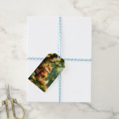 Winter in de Pijnbomen Cadeaulabel (Met Touw)