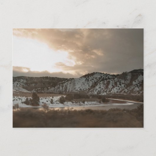 Winter in de Rockies Briefkaart (Voorkant)