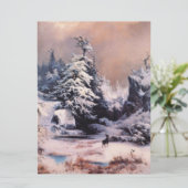 Winter in de Rocky Mountains Kaart (Staand voorkant)