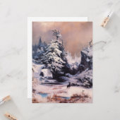 Winter in de Rocky Mountains Kaart (Voorkant / Achterkant in situ)