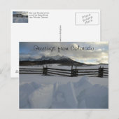 Winter in de San Juan-bergen, Colorado Briefkaart (Voorkant / Achterkant)