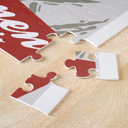 Winter in de  skisreis van Zweisimmen en Legpuzzel (Zijkant)