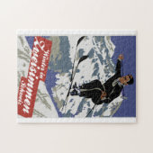 Winter in de  skisreis van Zweisimmen en Legpuzzel (Horizontaal)