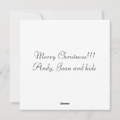  winter in de stad feestdagenkaart (Achterkant)