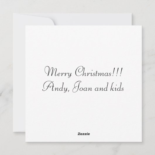 winter in de stad feestdagenkaart (Achterkant)