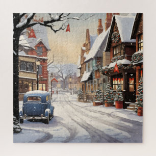  winter in de stad legpuzzel
