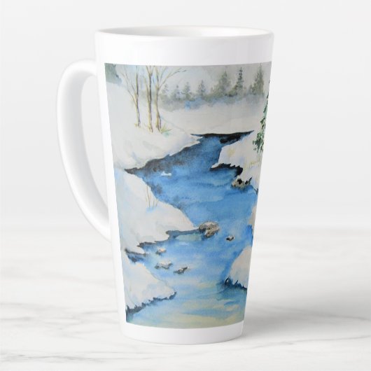 Winter in de vallei latte mok (Linkerhoek)