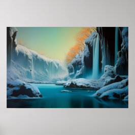 Winter in de waterkloof poster