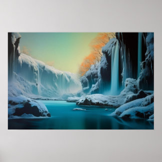 Winter in de waterkloof poster