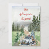 Winter in Evergreen Bossen Save the Date (Voorkant)