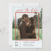 Winter in Evergreen Bossen Save the Date (Achterkant)