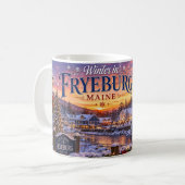 Winter in Fryeburg Maine koffiemok (Voorkant links)
