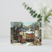 Winter in Gloucester Briefkaart (Staand voorkant)