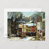 Winter in Gloucester Briefkaart (Voorkant / Achterkant)