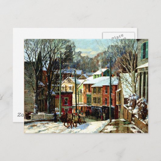 Winter in Gloucester Briefkaart (Voorkant / Achterkant)