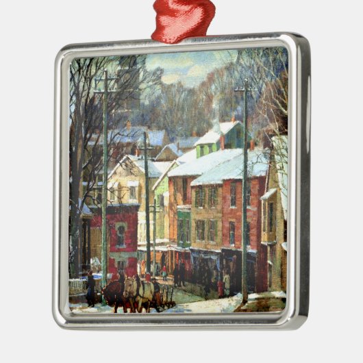 Winter in Gloucester, Massachusetts Metalen Ornament (Links)