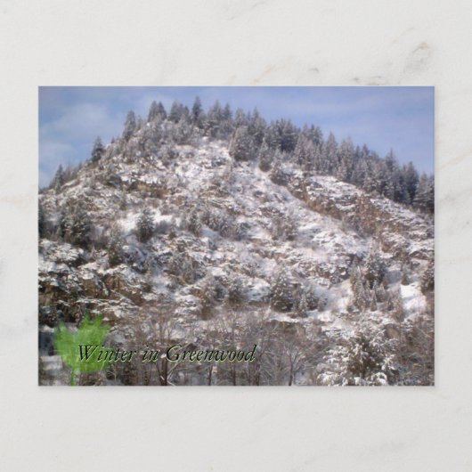 Winter in Greenwood Briefkaart (Voorkant)