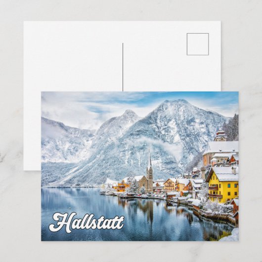 Winter in Hallstatt, Oostenrijk Briefkaart (Voorkant / Achterkant)