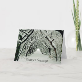 Winter in Heaton Park Holiday Kaart