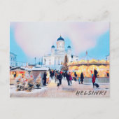 Winter in Helsinki Briefkaart (Voorkant)