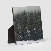 Winter in het bergbos fotoplaat (Voorkant)