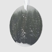 Winter in het bergbos ornament (voorkant)