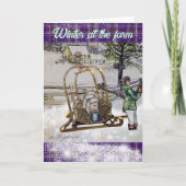 Winter in het boerderij (Voorkant)