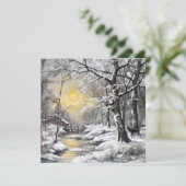 Winter in het bos (Staand voorkant)