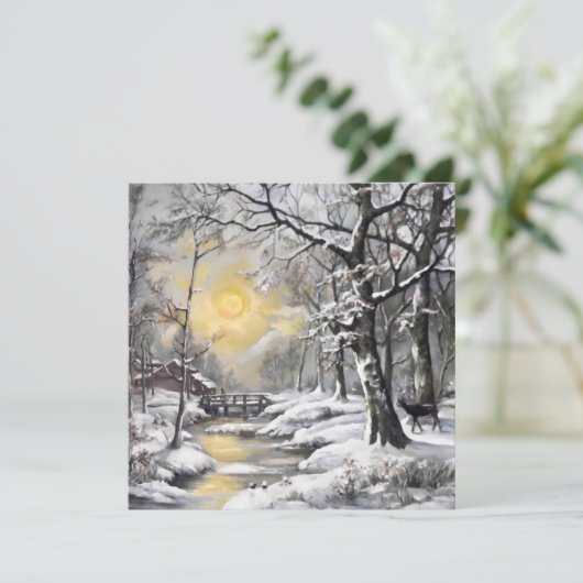 Winter in het bos (Staand voorkant)