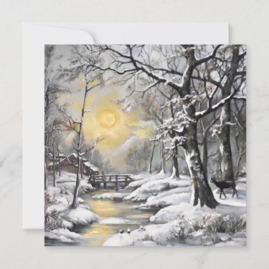 Winter in het bos (Voorkant)