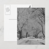 Winter in het Briefkaart Nebraska (Voorkant / Achterkant)