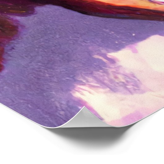 Winter in het champignonwoud | AI Art Poster (Hoek)