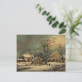 Winter in het land: Een koude ochtend Briefkaart (Staand voorkant)