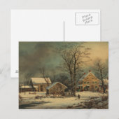 Winter in het land: Een koude ochtend Briefkaart (Voorkant / Achterkant)