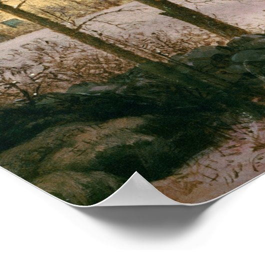 Winter in het land - GH Durrie Fine Art Poster (Hoek)