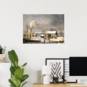 Winter in het land - GH Durrie Fine Art Poster (Thuiskantoor)