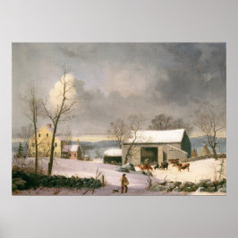 Winter in het land - GH Durrie Fine Art Poster