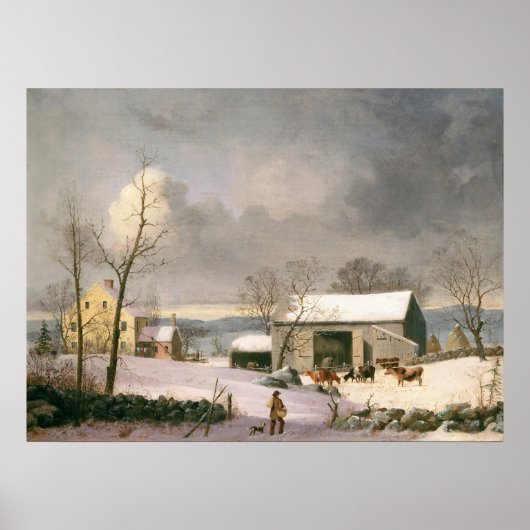 Winter in het land - GH Durrie Fine Art Poster (Voorkant)