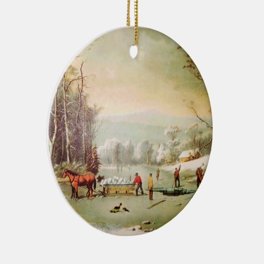 Winter in het land Kerst Ornament (Rechts)