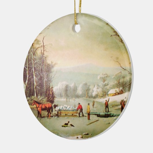 Winter in het land Kerst Ornament (Links)