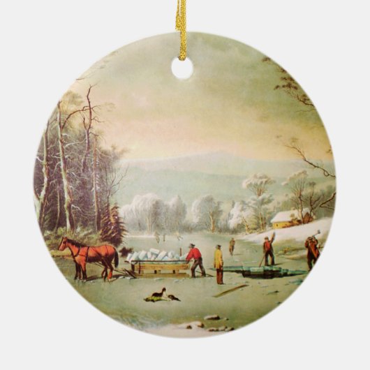 Winter in het land Kerst Ornament (Achterkant)