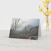 Winter in het Macclesfield Forest Kaart (Gele Bloem)