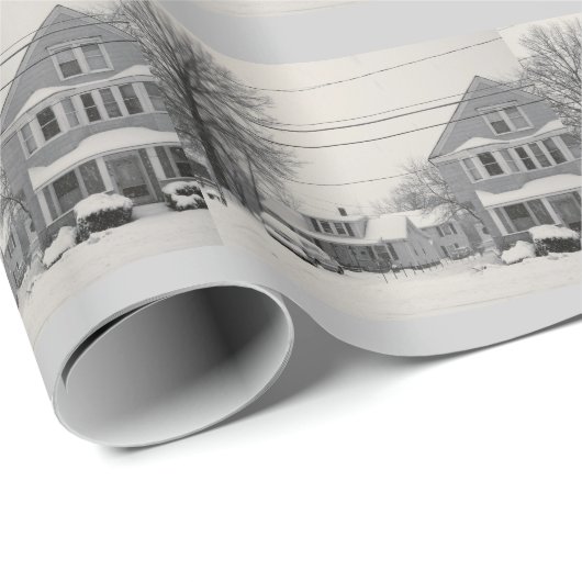 WINTER IN HET NABUURSCHAPSEBIED CADEAUPAPIER (Rol Hoek)