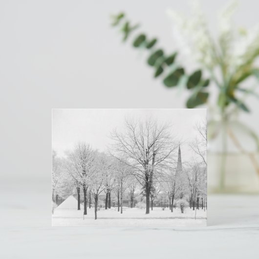 Winter in het park, 1915 briefkaart (Staand voorkant)