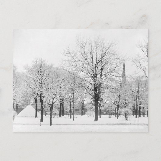 Winter in het park, 1915 briefkaart (Voorkant)