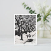 Winter in het park - Briefkaart (Staand voorkant)