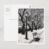 Winter in het park - Briefkaart (Voorkant / Achterkant)