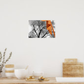 Winter in het park poster (Keuken)